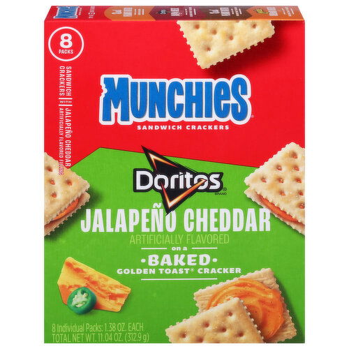 Munchies Golden Toast Cracker, Jalapeno Cheddar, Baked