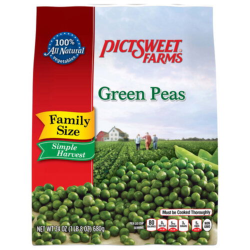 Pictsweet Farms Simple Harvest Green Peas Family Size
