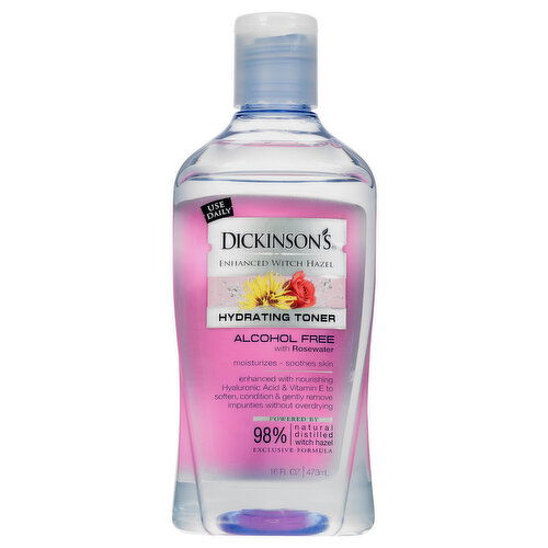 Dickinson's Hydrating Toner, Alcohol Free with Rosewater