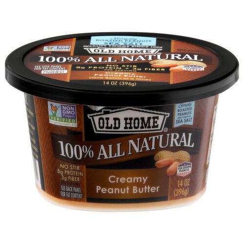 Old Home Peanut Butter, Creamy, 100% All Natural