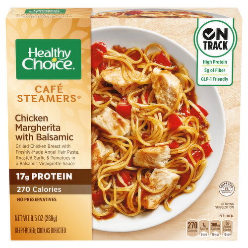 Healthy Choice Cafe Steamers Chicken Margherita, with Balsamic