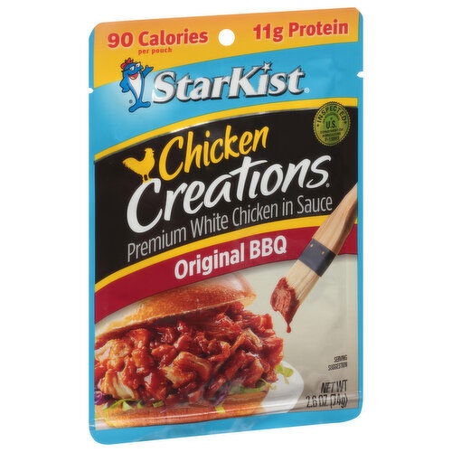 StarKist Chicken Creations White Chicken, Premium, Original BBQ