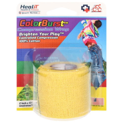 Healit ColorBurst Compression Wrap, Unstreteched