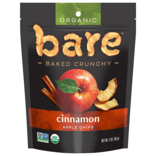 Bare Organic Baked Crunchy Cinnamon Apple Chips