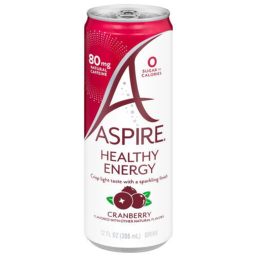 Aspire Energy Drink, Healthy, Cranberry