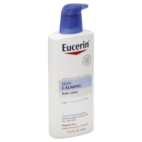 Eucerin Body Lotion, Skin Calming, Fragrance Free