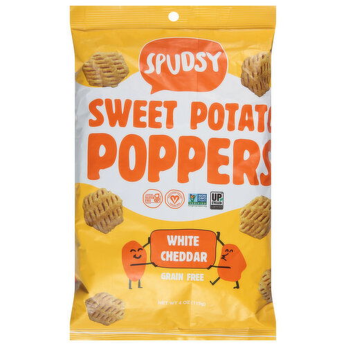 Spudsy Sweet Potato Poppers, Grain Free, White Cheddar