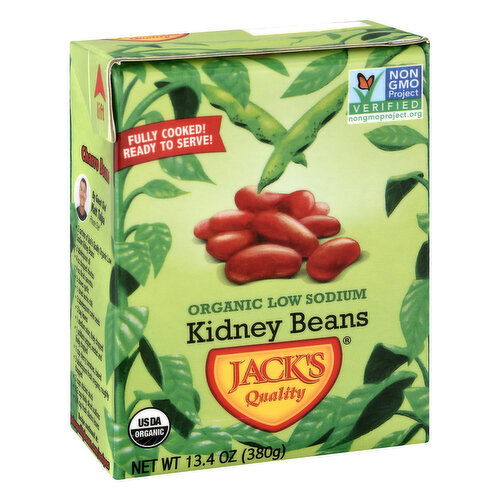 Jacks Quality Kidney Beans, Organic, Low Sodium
