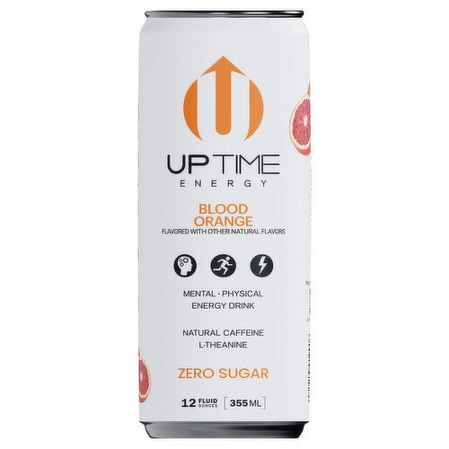 Uptime Zero Sugar Blood Orange Energy Drink