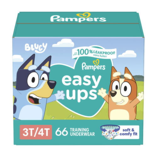 Pampers Easy Ups Pampers Easy Ups Training Underwear Boys Size 5 3T4T, 66 Count