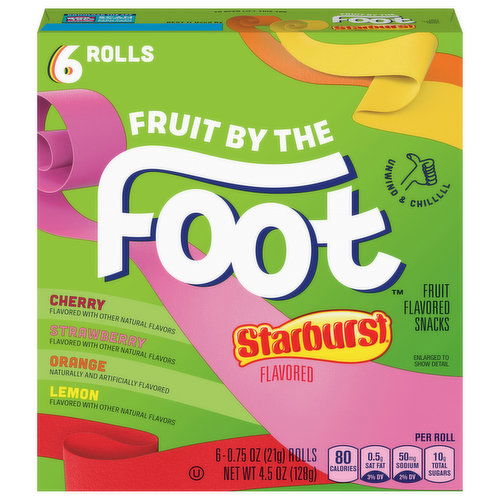 Fruit by the Foot Fruit Flavored Snacks, Starburst Flavored