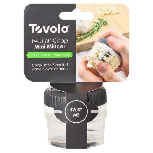 Tovolo Mini Mincer, Twist N' Chop, Chop & Mince with Ease