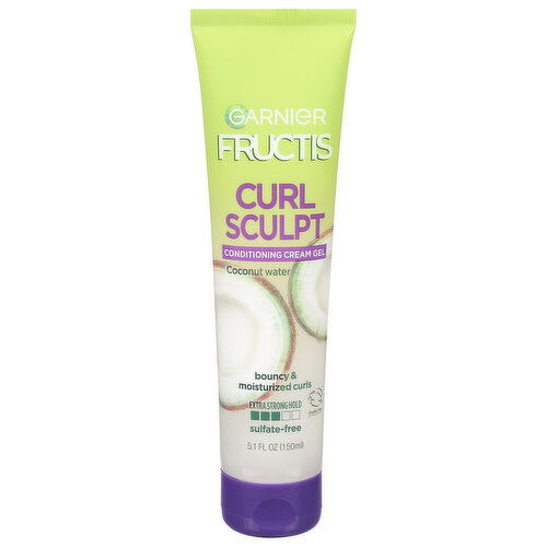 Fructis Conditioner Cream Gel, Curl Sculpt, Coconut Water