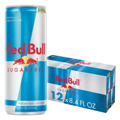 Red Bull Sugar Free Energy Drink, 80mg Caffeine, 8.4 fl oz