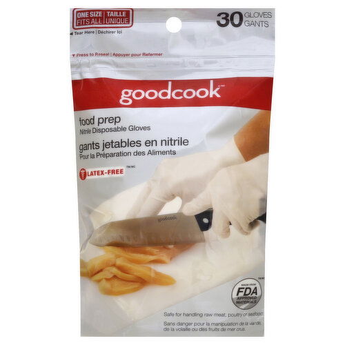 Good Cook Gloves, Nitrile Disposable, Food Prep