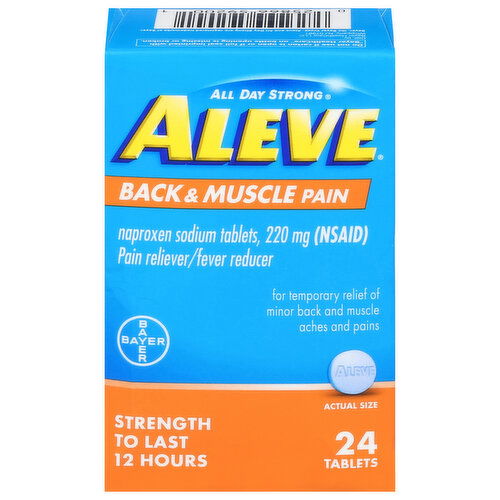 Aleve Pain Reliever/Fever Reducer, Back & Muscle Pain