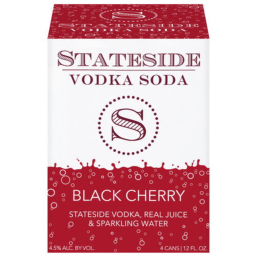Stateside Black Cherry Vodka Soda