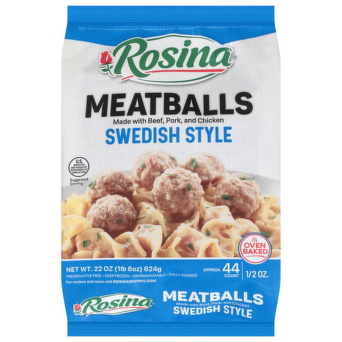 Rosina Meatballs, Swedish Style