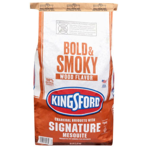 Kingsford Bold & Smoky Wood Flavor Charcoal Briquets with Signature Mesquite