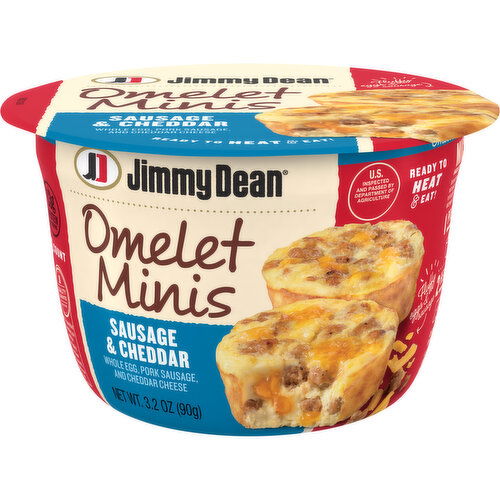 Jimmy Dean Jimmy Dean® Sausage & Cheddar Omelet Minis 3.2 oz, 2 Count