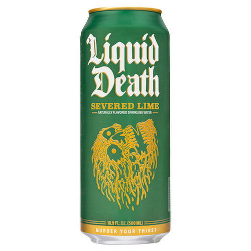 Liquid Death Sparkling Water, Severed Lime