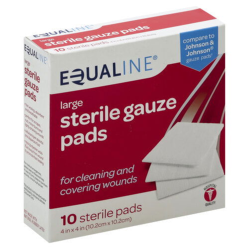 Equaline Gauze Pads, Sterile, Large