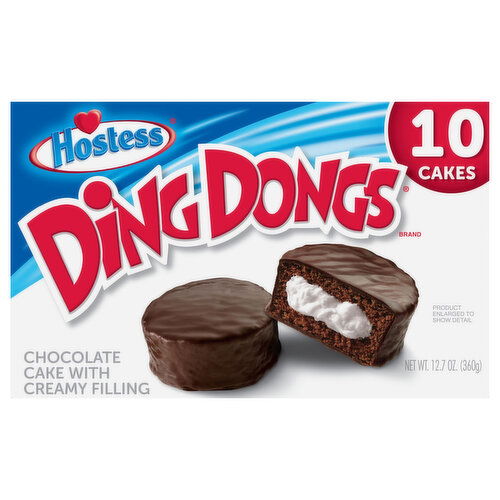 Hostess Ding Dongs Cake, with Creamy Filling, Chocolate