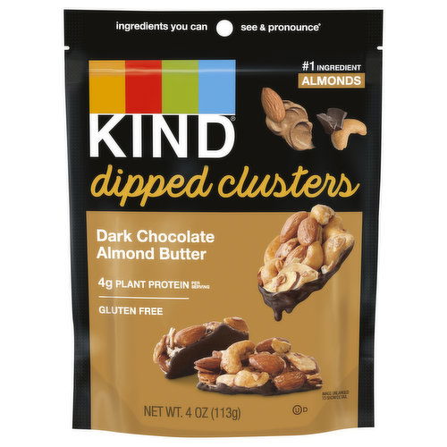 Kind Clusters, Dark Chocolate Almond Butter, Dipped