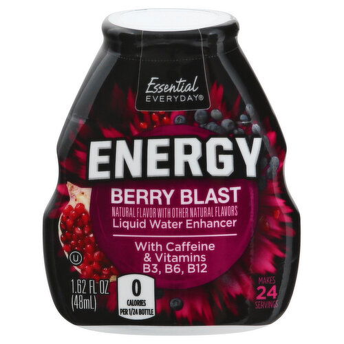 Essential Everyday Liquid Water Enhancer, Energy, Berry Blast