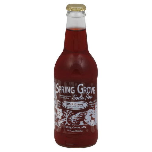 Spring Grove Soda Pop, Black Cherry