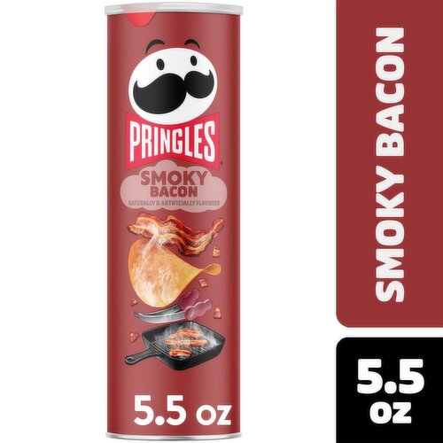 Pringles Smoky Bacon Potato Crisps