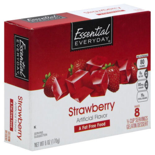 Essential Everyday Gelatin Dessert, Strawberry