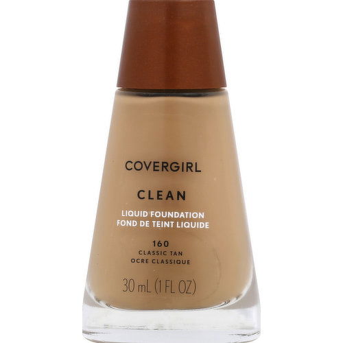 CoverGirl Clean Liquid Makeup, Normal Skin, Classic Tan 160