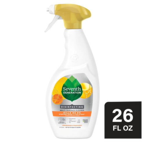 Seventh Generation Disinfecting Spray Lemongrass Citrus