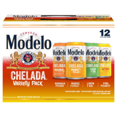 Modelo Chelada Beer, Variety Pack