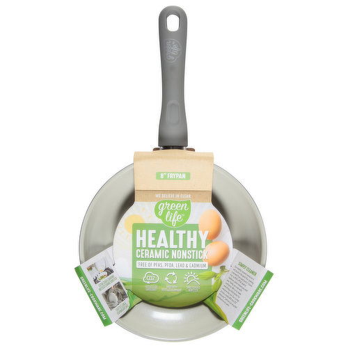 Green Life Frypan, Healthy Ceramic Nonstick, 8 Inch