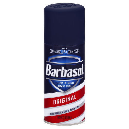 Barbasol Shaving Cream, Thick & Rich, Original