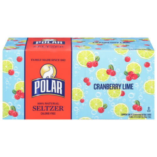 Polar Seltzer, Cranberry Lime, 12 fl oz