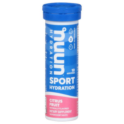 Nuun Sport Hydration, Tablets, Citrus Fruit