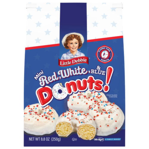 Little Debbie Red, White, & Blue Classic Cake Mini Donuts