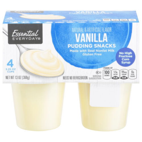 Essential Everyday Pudding Snacks, Vanilla