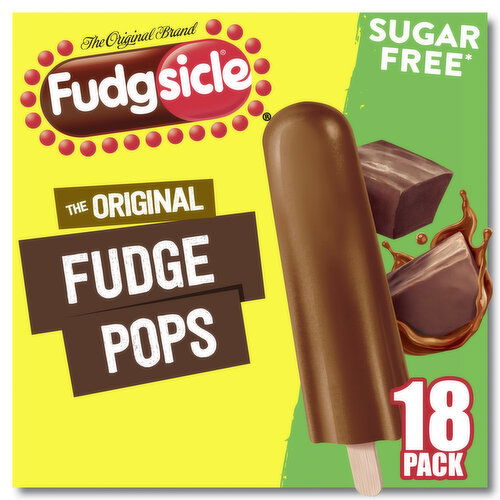 Popsicle Fudgsicle Original Fudge Pops No Sugar Added