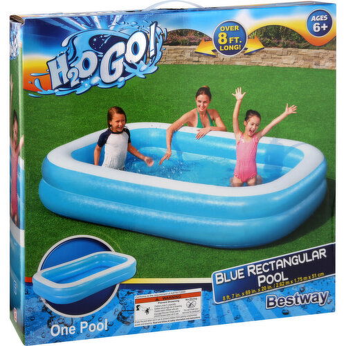 H2O GO! Pool, Blue Rectangular