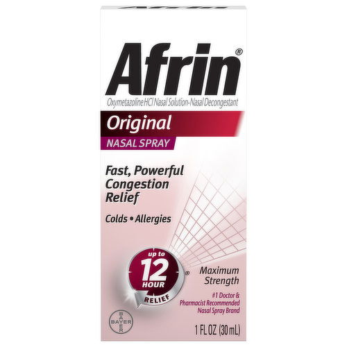 Afrin Nasal Spray, Maximum Strength, Original