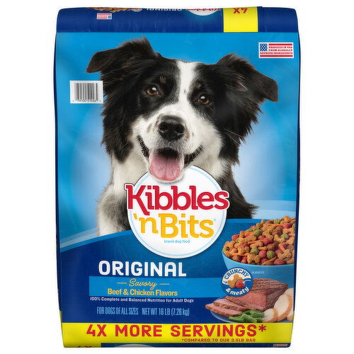 Kibbles 'n Bits Original Savory All Ages Beef & Chicken Flavors Dog Food