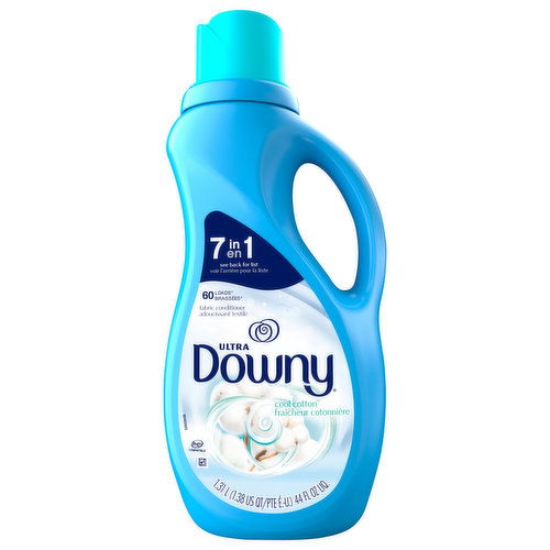 Downy Ultra Fabric Conditioner, 7 in 1, Cool Cotton