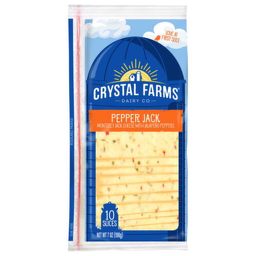 Crystal Farms Cheese, Pepper Jack