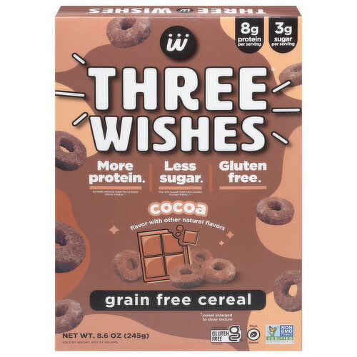 Three Wishes Grain Free Cocoa Flavor Cereal