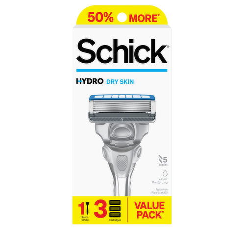 Schick Schick Hydro 5 Men's Dry Skin Razor Value Pack