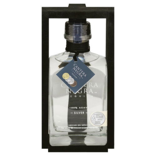 Cantera Negra Tequila, Silver, 100% Agave